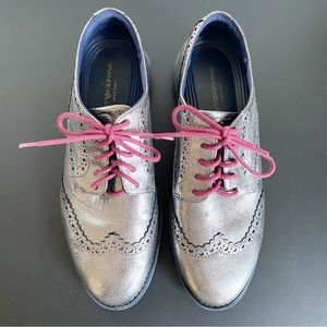 Cole Haan GrandEvolution Metallic Wingtip Oxford